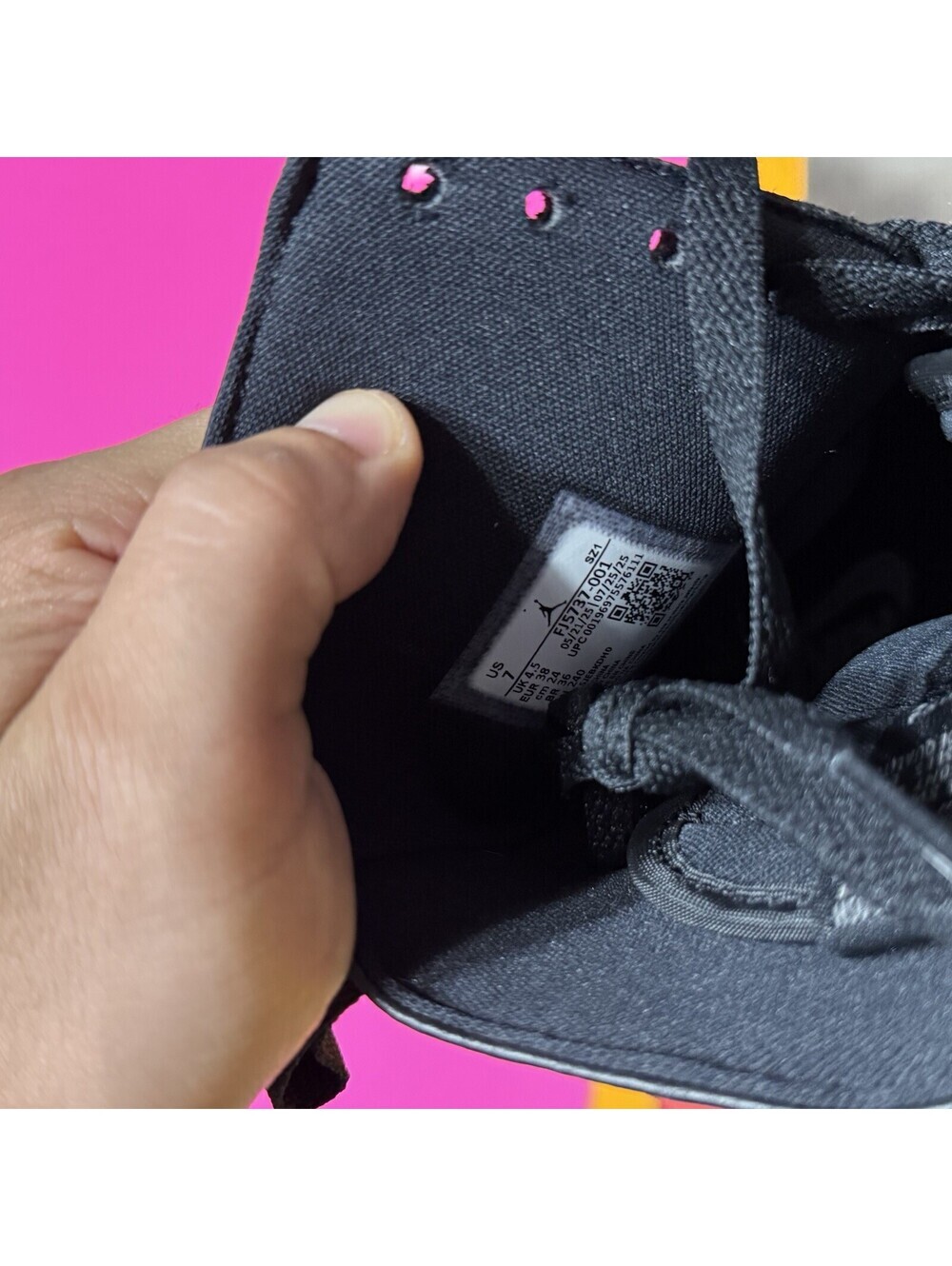 Nike‎ Air Jordan 1 High Brooklyn Triple Black Boots NBY FJ5737-001 Women New - Picture 8 of 9